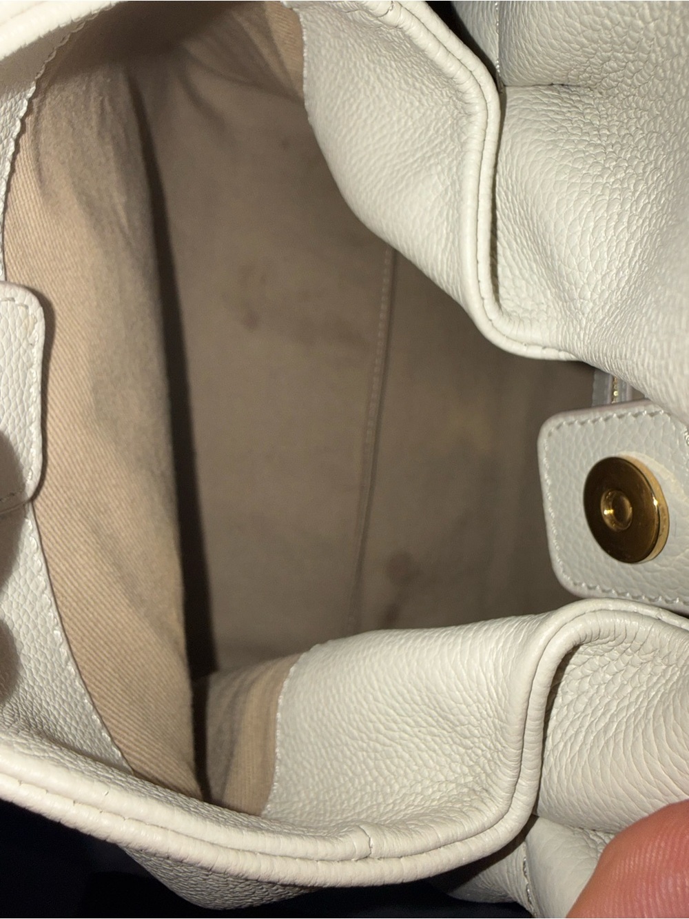 Polene Numéro Neuf EDITION TEXTURED CHALK Shoulder Bag - Picture 7 of 9